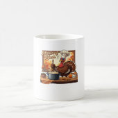 Mug Chef rétro Turquie Thanksgiving classique T-shirt (Centre)