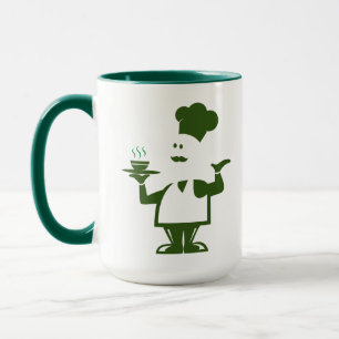 Mug Chef tenant un bol de soupe