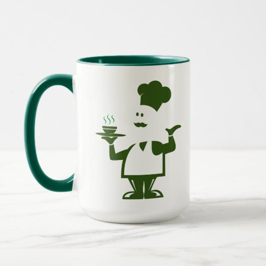 Mug Chef tenant un bol de soupe (Gauche)