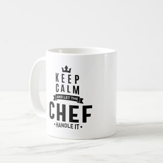 Mug Chef Travail Titre du travail Cadeau (Devant gauche)