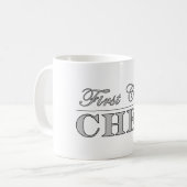Mug Chefs élégants d'amusement : Chef de première (Devant gauche)