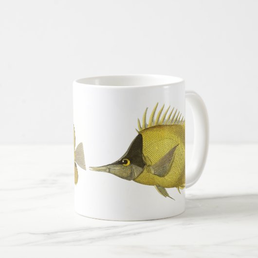 Mug Chelmon Tropical Jaune Longirostris, Poisson Vinta (Devant droit)