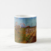 Mug Chemin dans un champ, saules de Vincent van Gogh (Centre)