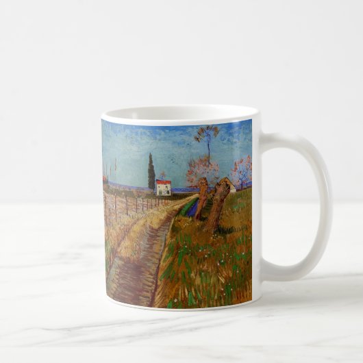 Mug Chemin dans un champ, saules de Vincent van Gogh (Droite)