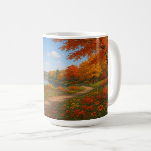 Mug Chemin d'automne (Devant droit)