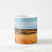 Mug Chemin de Campagne Pittoresque Champ Doré Rétro (Centre)
