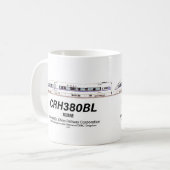 Mug Chemin de fer chinois CRH380BL Train électrique ha (Devant gauche)