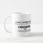 Mug Chemin de fer chinois CRH380BL Train électrique ha (Gauche)