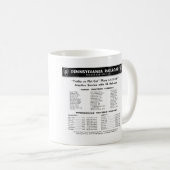 Mug chemin de fer de pennsylvanie service TFC (Devant droit)