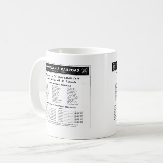Mug chemin de fer de pennsylvanie service TFC     (Devant gauche)