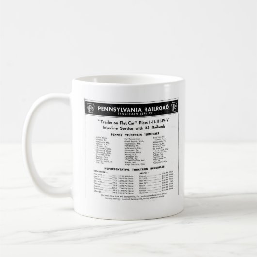 Mug chemin de fer de pennsylvanie service TFC     (Gauche)
