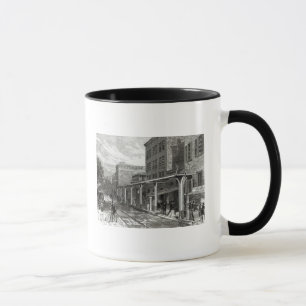 Mug Chemin de fer élevé dans la rue de Greenwich, New