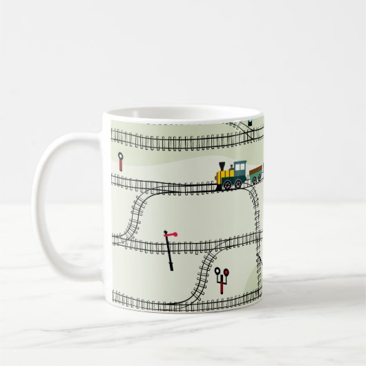 Mug Chemin de fer pour enfants : Funny Motif sans cout (Gauche)