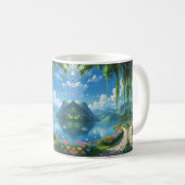 Mug "Chemin de jardin paisible - Sips sereins commence (Devant droit)