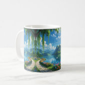 Mug "Chemin de jardin paisible - Sips sereins commence (Devant gauche)