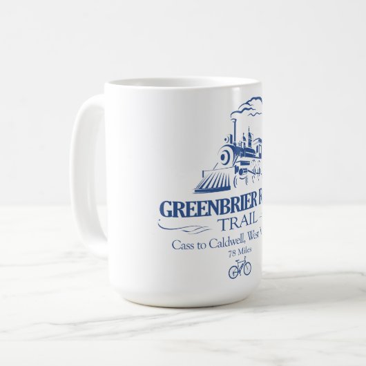 Mug Chemin de la rivière Greenbrier (RT) (Devant gauche)
