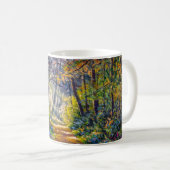 Mug Chemin de l'Impressionnisme : Aquarelle de forêt e (Devant droit)