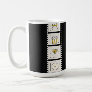 Mug Chemin de table en bande de film de cinéma vintage