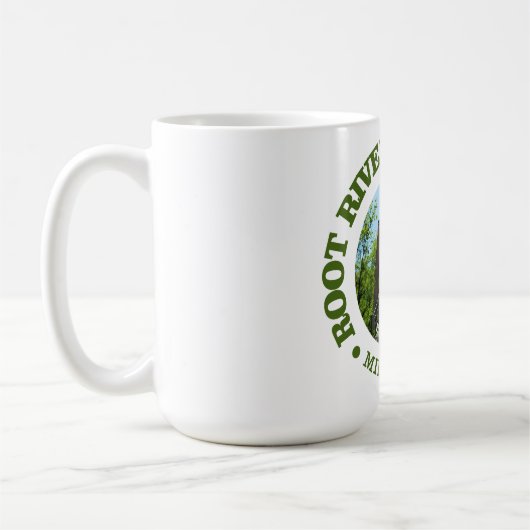 Mug Chemin d'état de la rivière Root (cyclisme c) (Gauche)