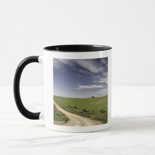Mug Chemin d'exploitation tortillant entre les champs (Gauche)