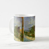 Mug Chemin Montmartre et tournesols par Vincent van Go (Devant gauche)