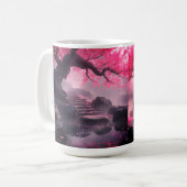 Mug Chemin Mysical De Fleur De Cerisier - Escalier Enc (Devant gauche)