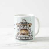 Mug Cheminée à la Menthe Vœux Chaleureux (Devant droit)