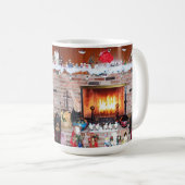MUG CHEMINÉE DE NOËL  (Devant droit)