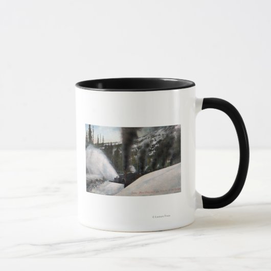 Mug Chemins de défrichement des chemins de fer à fente (Droite)