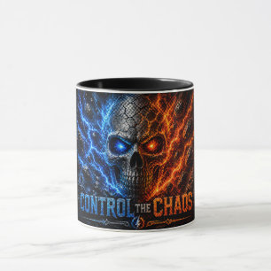 Mug Chemise 3D Crâne Feu vs Glace –