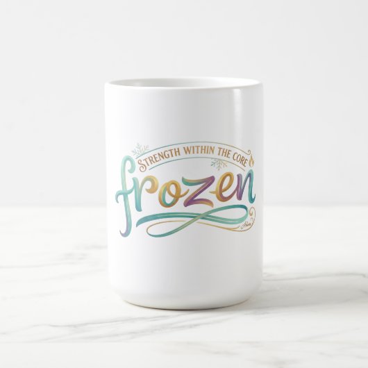 Mug Chemise à manches longues avec typographie Frozen (Centre)
