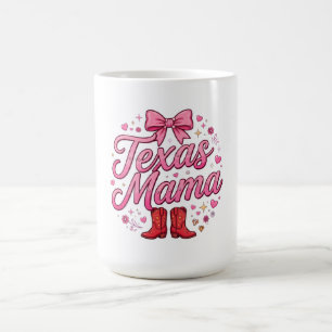 Mug Chemise à noeud Coquette Texas Mama - Noeud rose T
