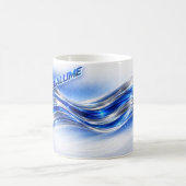 Mug Chemise Aqualume Flow – Énergie de vague argentée (Centre)