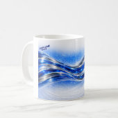 Mug Chemise Aqualume Flow – Énergie de vague argentée (Devant gauche)
