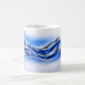 Mug Chemise Aqualume Flow – Énergie de vague argentée (Centre)