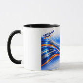 Mug Chemise Aqualume Wave – Flux Abstrait Bleu Orange (Gauche)
