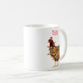 Mug Chemise au poulet de Noël Femmes Hommes Enfants Dr (Devant droit)