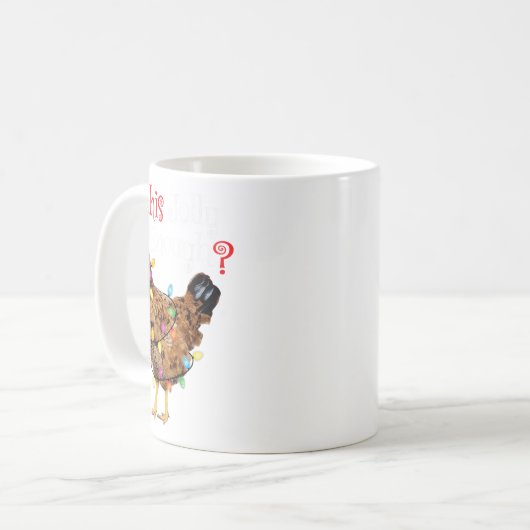 Mug Chemise au poulet de Noël Femmes Hommes Enfants Dr (Devant gauche)