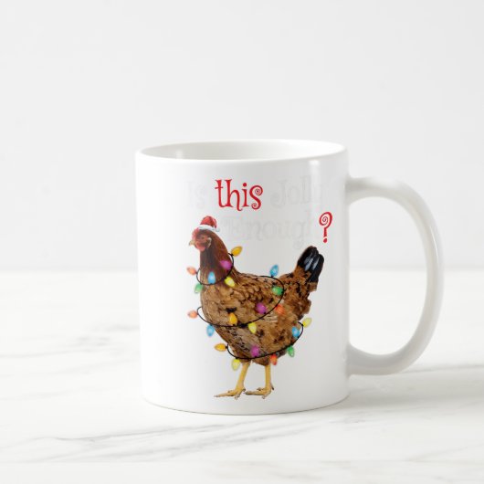 Mug Chemise au poulet de Noël Femmes Hommes Enfants Dr (Droite)