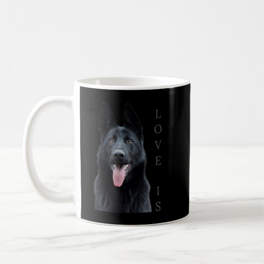 Mug Chemise berger allemande noire Shepard TShirt Chie (Gauche)