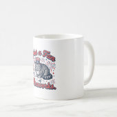 Mug Chemise Chat Effrayé Pas Fan de Feux d'Artifice (2 (Devant droit)