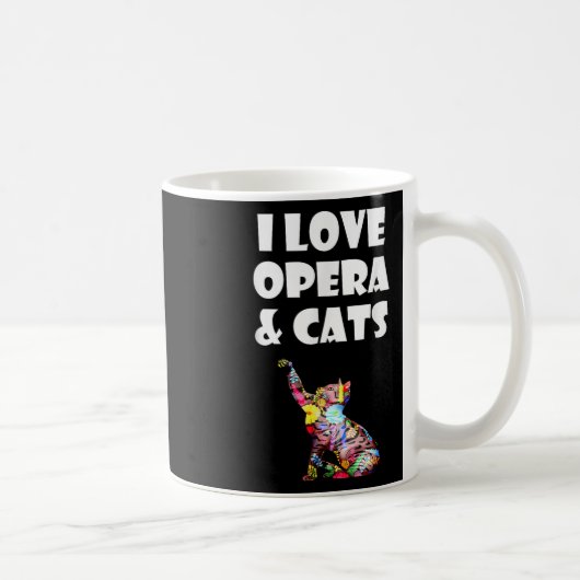 Mug Chemise Chat I Love Opera & Chats - Furry Feli (Droite)
