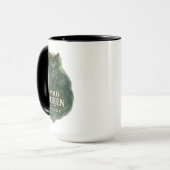 Mug Chemise Cheshire Cat Énergie de Reine Folle (Devant gauche)