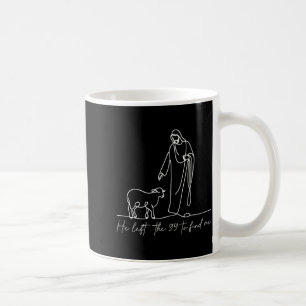 Mug Chemise chrétienne Il a quitté les 99 pour me trou