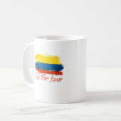 Mug Chemise colombienne, Café, Café pour la faveur, (Devant gauche)