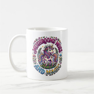 Mug Chemise commerciale Licorne Champignons Mousse et