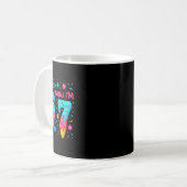 Mug Chemise d'anniversaire de 7 ans J'avais 6 ans main (Devant gauche)