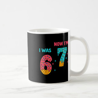 Mug Chemise d'anniversaire de 7 ans J'étais 6 maintena