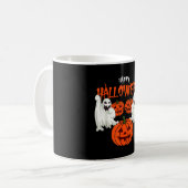 Mug Chemise d'automne avec fantômes de visage de citro (Devant gauche)