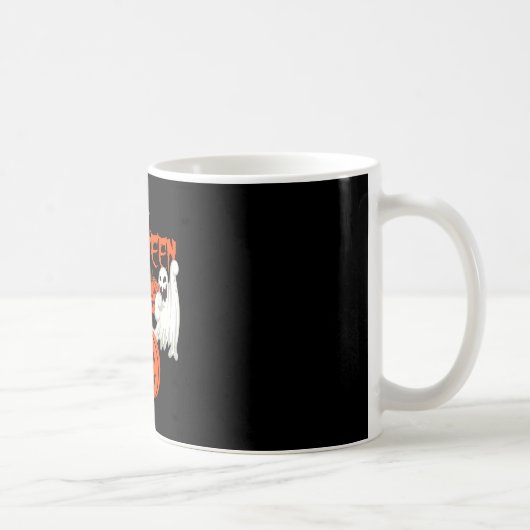 Mug Chemise d'automne avec fantômes de visage de citro (Droite)